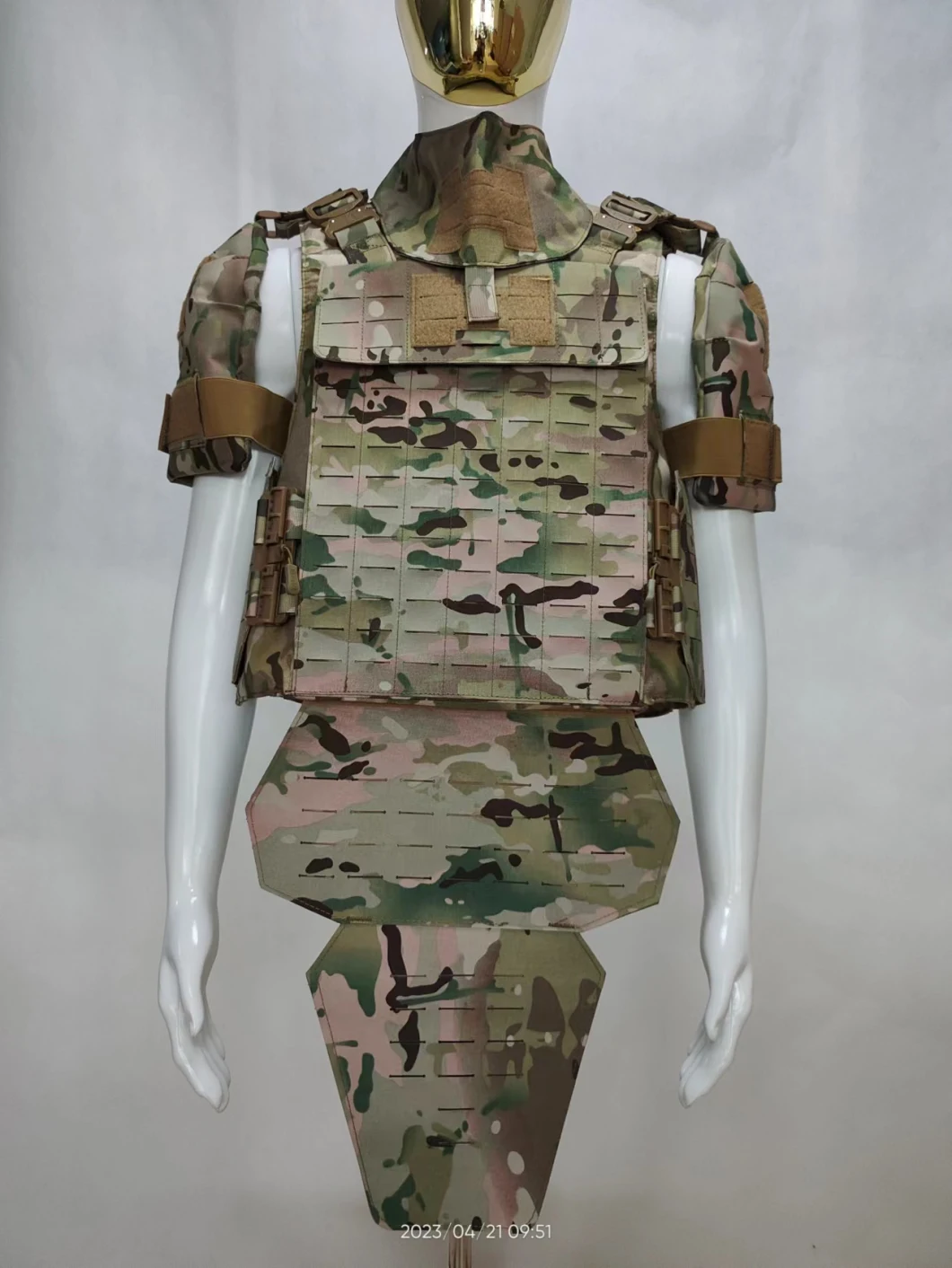 Bulletproof Vest Tactical Combat Vest Survival Body Armor Safety Camouflage Full Protective with Soft Panel