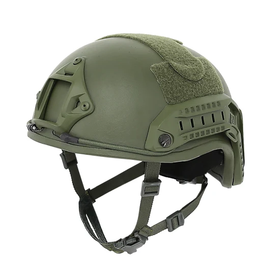 Double Safe Safety Equipment Green Police Comfortable Level Iiia Bulletproof Helmet Fast Ballistic Helmet